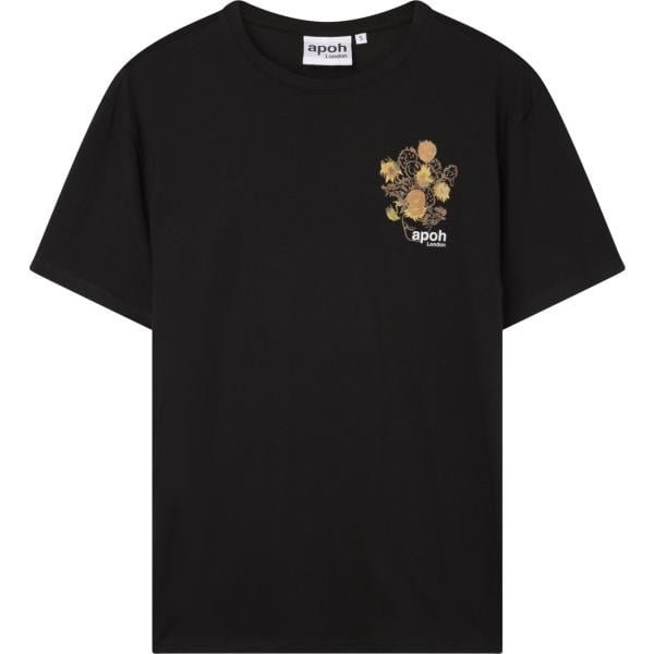 t-shirt Terranova nero con stampe