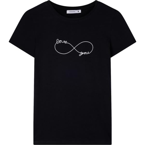 t-shirt Terranova nero con stampe