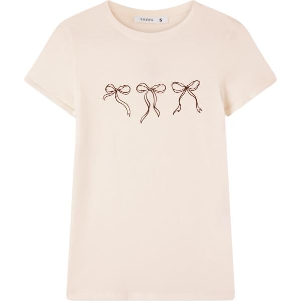 t-shirt Terranova bianco con stampe