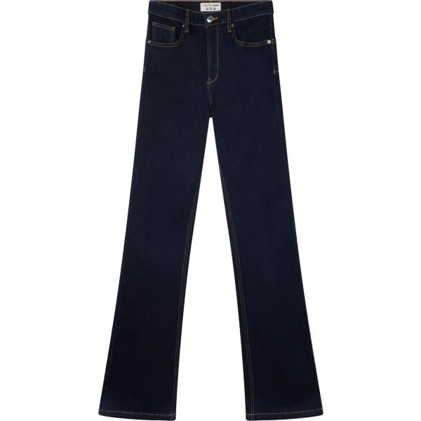jeans a zampa Terranova blu tinta unita