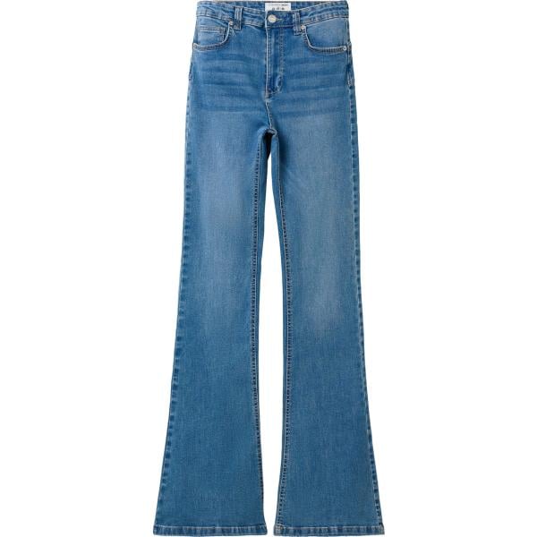 jeans a zampa Terranova blu tinta unita