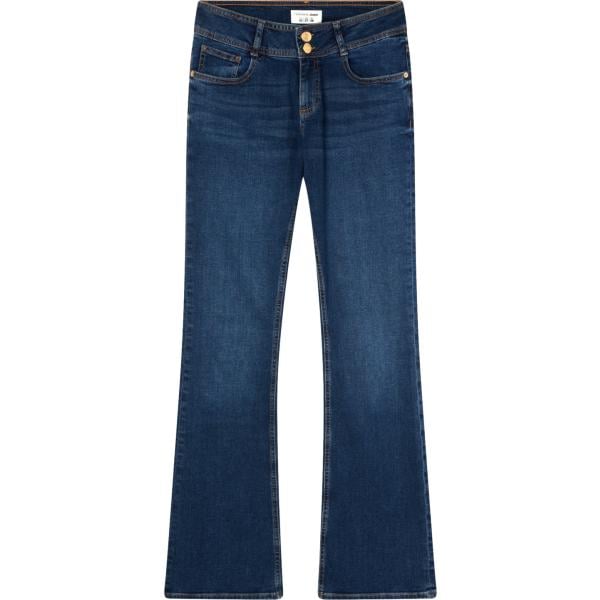 jeans a zampa Terranova blu tinta unita