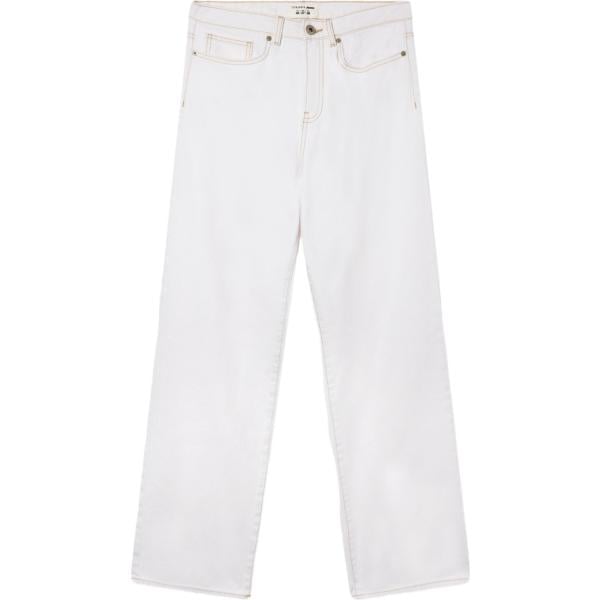 jeans dritti Terranova bianco tinta unita