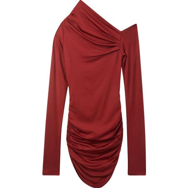 vestiti asimmetrici Terranova rosso tinta unita