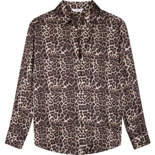 camicie Terranova marrone animalier