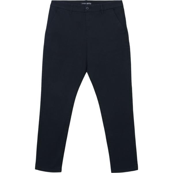 pantaloni chino Terranova nero tinta unita