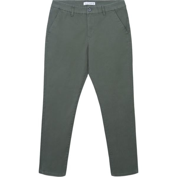 pantaloni chino Terranova grigio tinta unita
