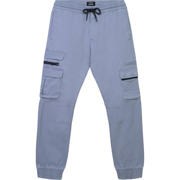 pantaloni cargo Terranova grigio tinta unita