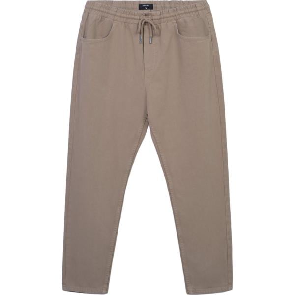pantaloni Terranova marrone tinta unita