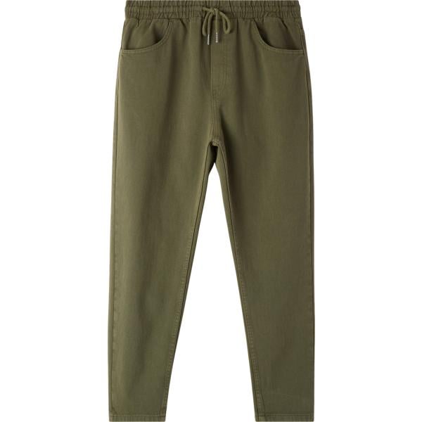 pantaloni Terranova verde tinta unita