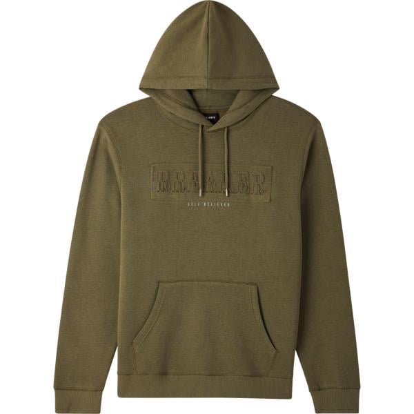 felpe con cappuccio Terranova marrone con stampe