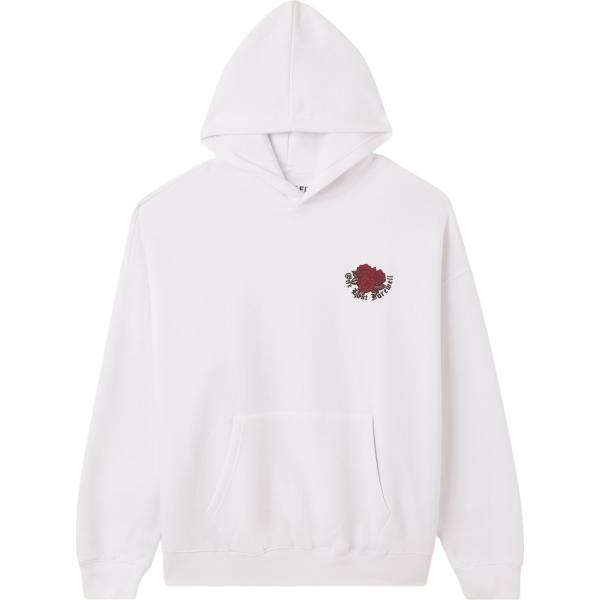 felpe con cappuccio Terranova bianco con stampe