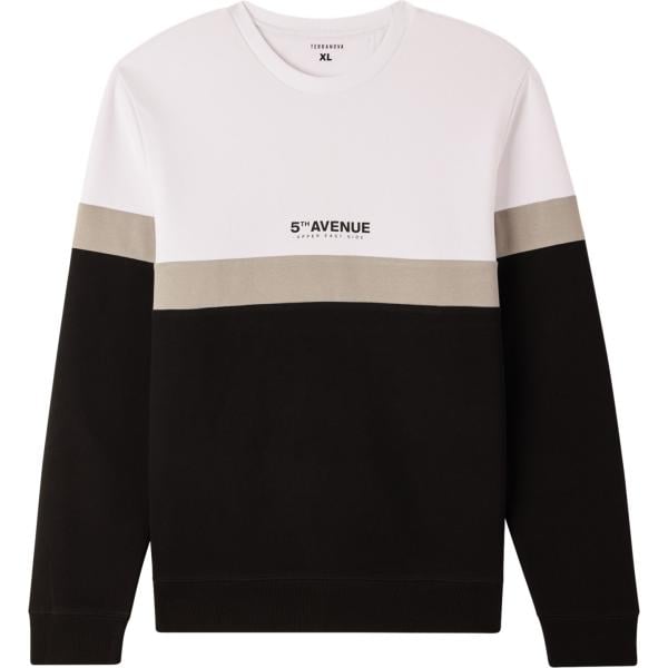 felpe Terranova nero con stampe
