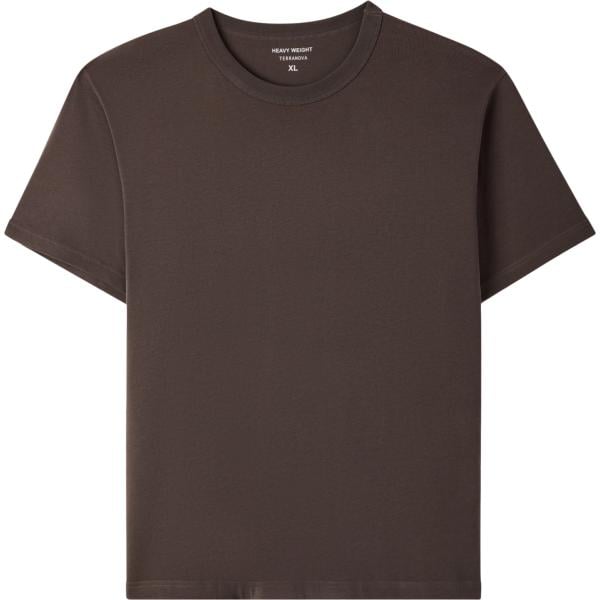 t-shirt Terranova marrone tinta unita