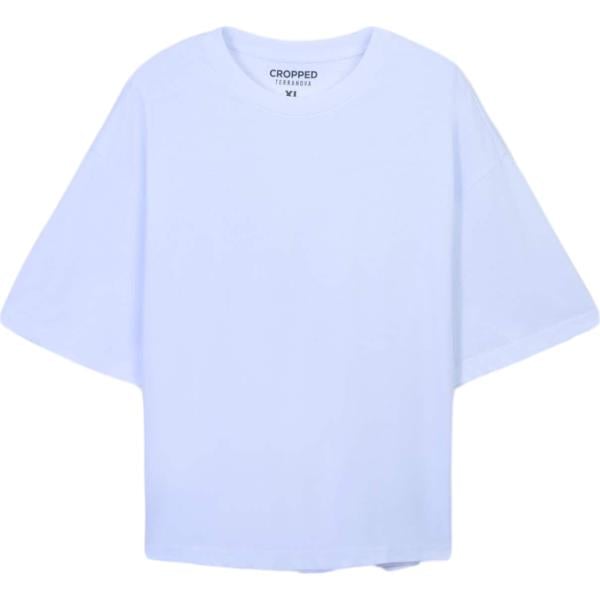 t-shirt Terranova bianco tinta unita
