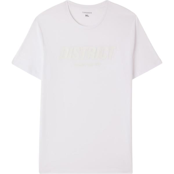 t-shirt Terranova bianco con stampe