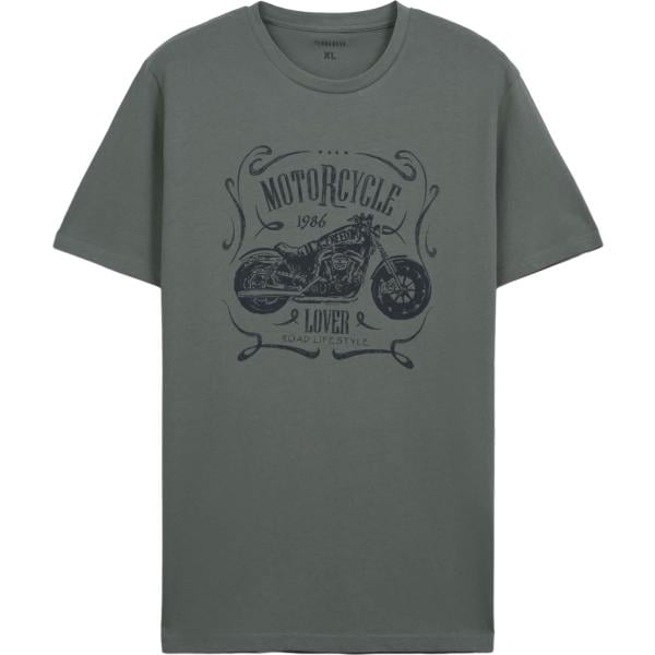 t-shirt Terranova grigio con stampe
