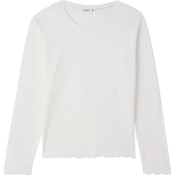 t-shirt Terranova bianco tinta unita