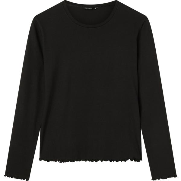 t-shirt Terranova nero tinta unita