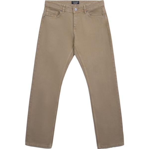 jeans Terranova marrone tinta unita