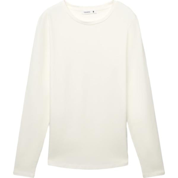 t-shirt Terranova bianco tinta unita