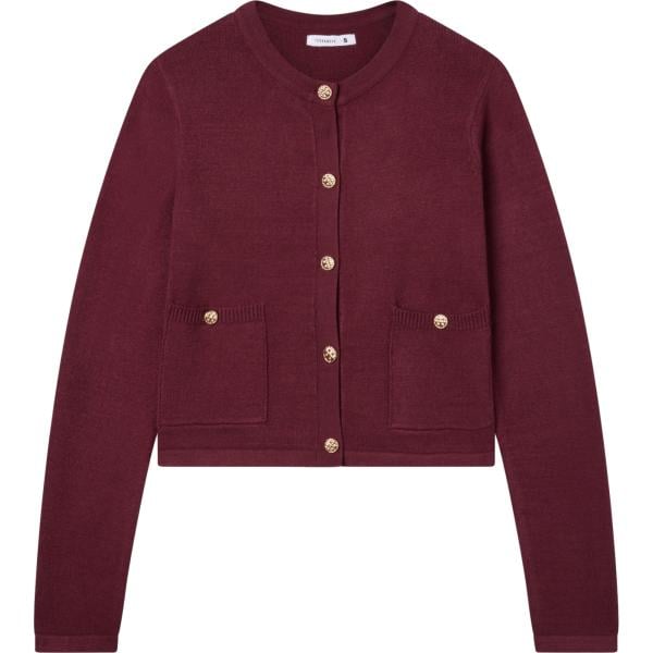 cardigans Terranova rosso tinta unita