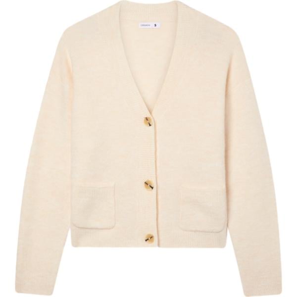 cardigans Terranova bianco tinta unita