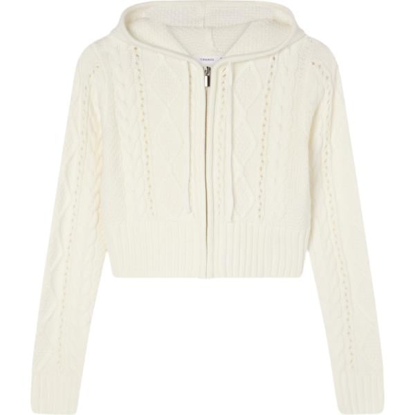 cardigans Terranova bianco tinta unita