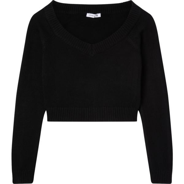 maglieria Terranova nero tinta unita