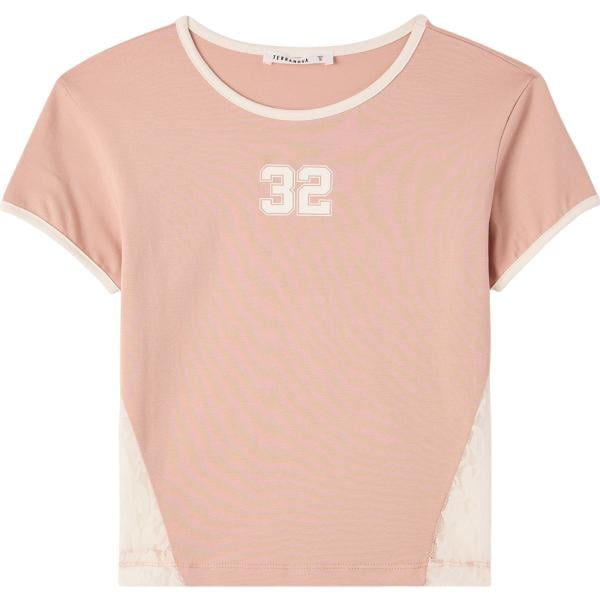 t-shirt Terranova rosa con stampe