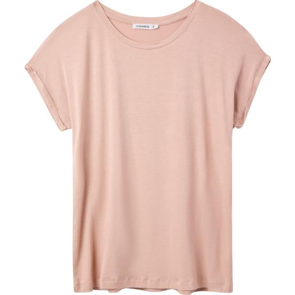 t-shirt Terranova rosa tinta unita