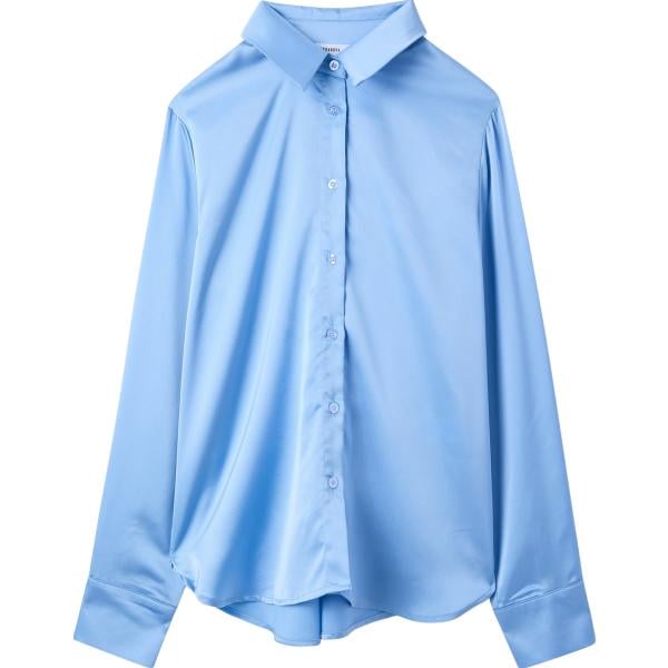 camicie Terranova blu tinta unita