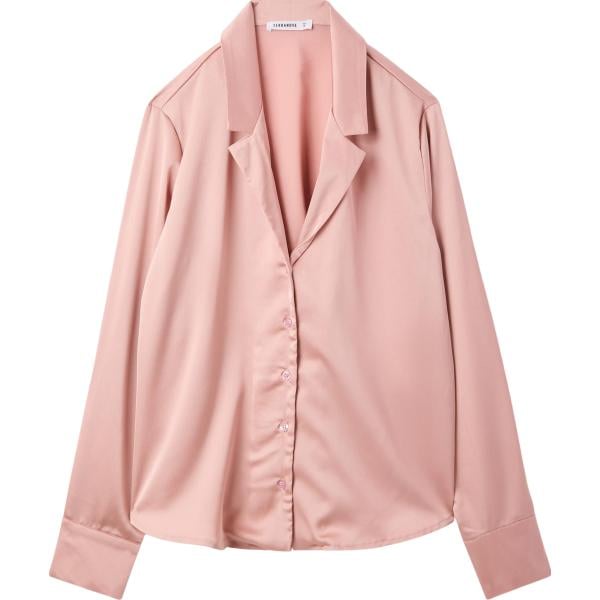 bluse Terranova rosa tinta unita