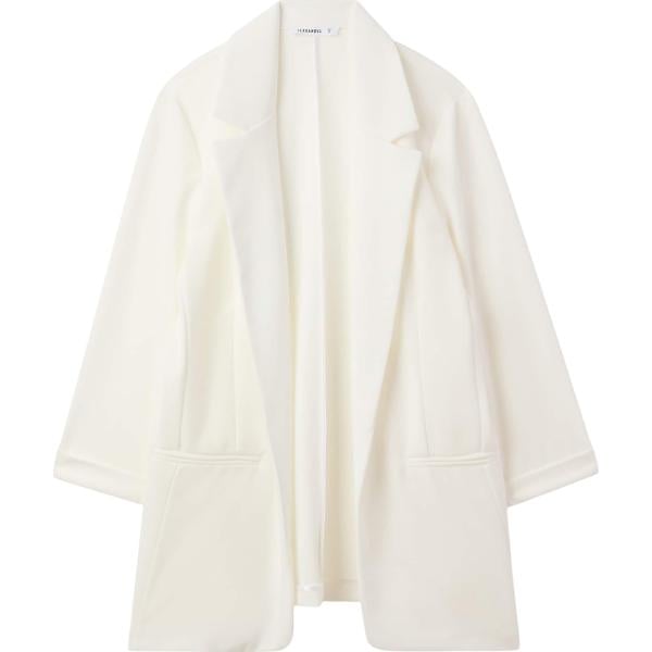 blazer Terranova bianco tinta unita
