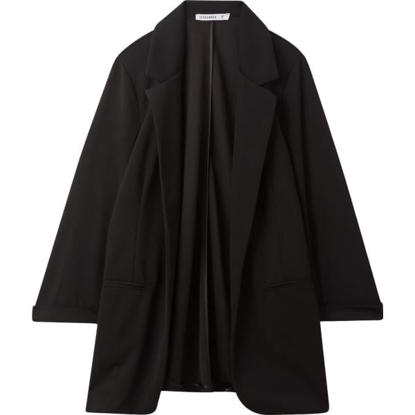 blazer Terranova nero tinta unita