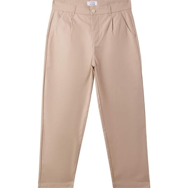 pantaloni chino Terranova marrone tinta unita