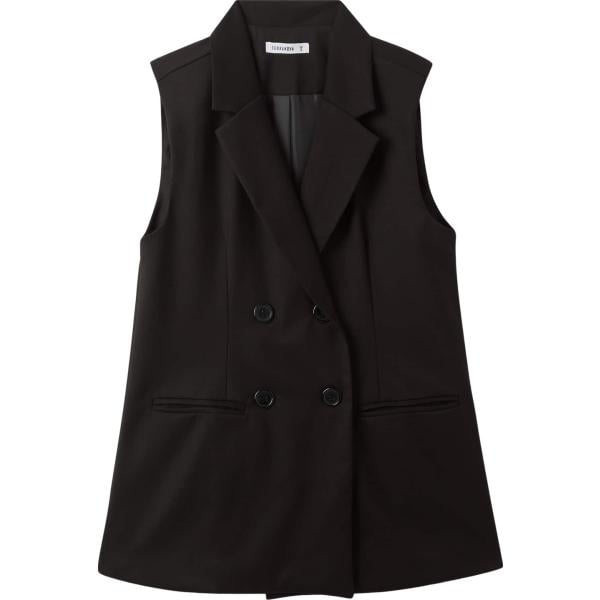 gilet Terranova nero tinta unita