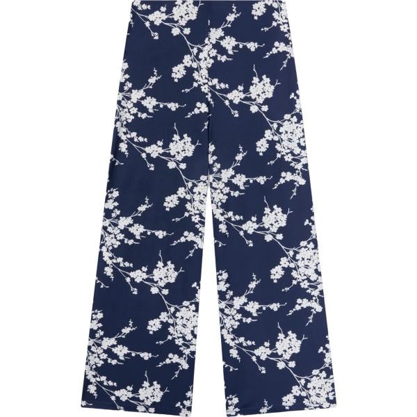 pantaloni Terranova blu a fiori