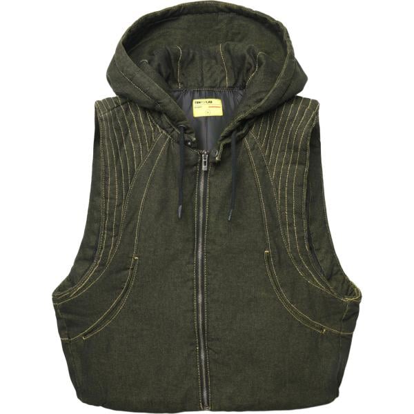 gilet Terranova verde tinta unita