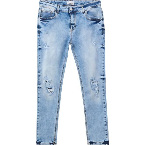 jeans strappati Terranova blu