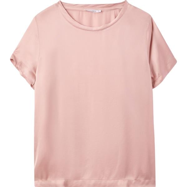 t-shirt Terranova rosa tinta unita