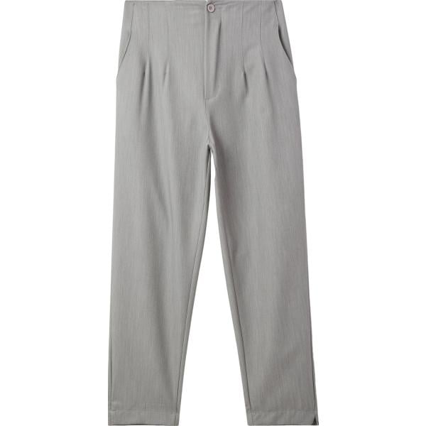 pantaloni chino Terranova grigio tinta unita