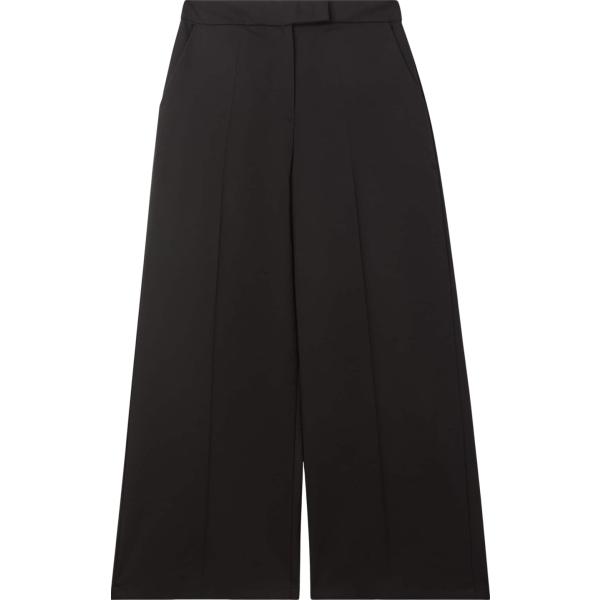 pantaloni a palazzo Terranova nero tinta unita