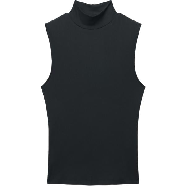 top Terranova nero tinta unita