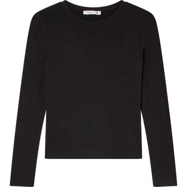 t-shirt Terranova nero tinta unita