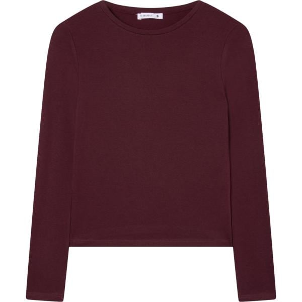 t-shirt Terranova marrone tinta unita