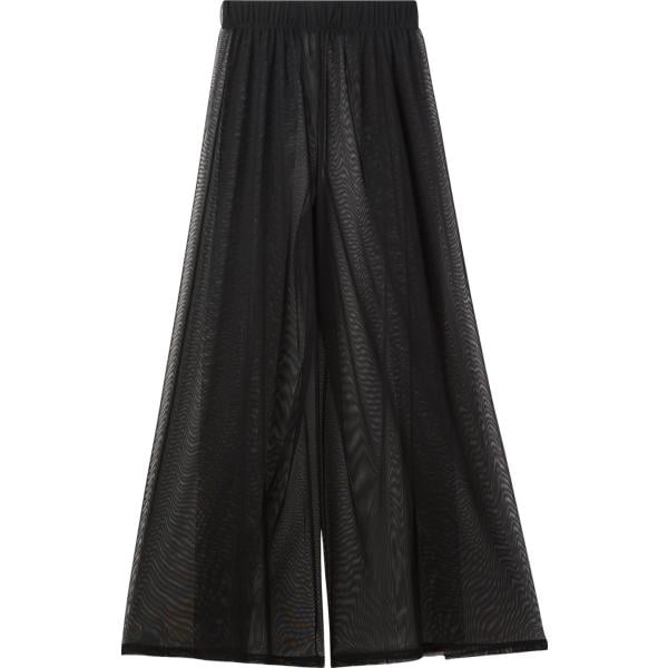 pantaloni a palazzo Terranova nero tinta unita