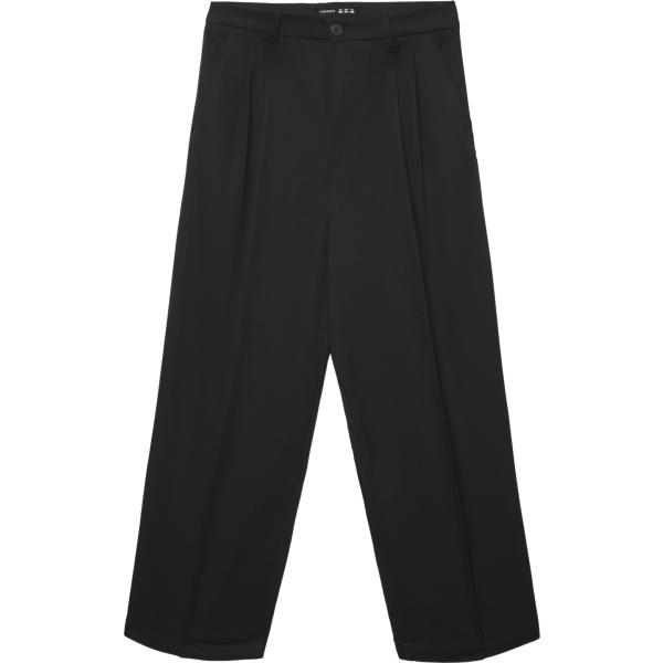 pantaloni Terranova nero tinta unita