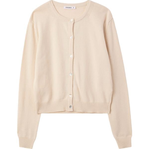 cardigans Terranova bianco tinta unita