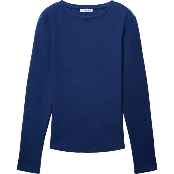 t-shirt Terranova blu tinta unita